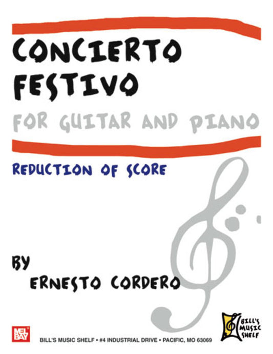 Concierto Festivo For Guitar And Piano - (Softcover Book)