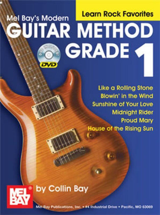 Modern Guitar Method Grade 1 Learn Rock Favorites Book/DVD by Mel Bay Publications