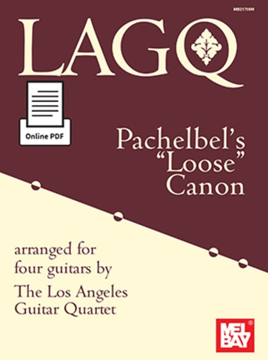 Pachelbels Loose Canon (Arr:4 Guitars) (Softcover Book/Online Media) Book