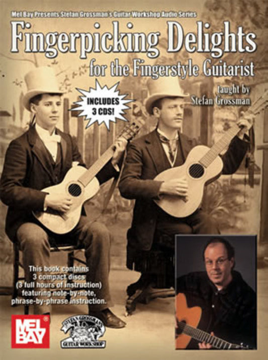 Fingerpicking Delights Fingerstyle Guitar Book/3CD (Softcover Book/CD)