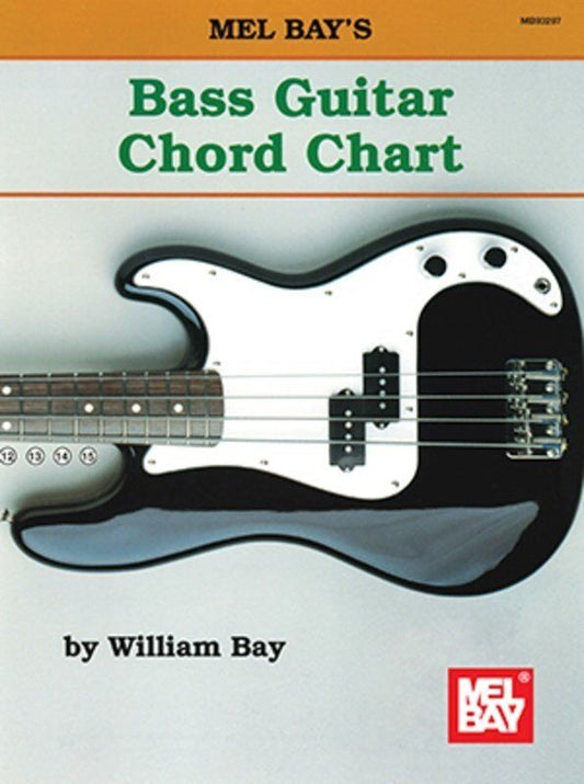 Bass Guitar Chord Chart by William Bay - 12 Keys, Major/Minor/Augmented/Diminished Chords, Note Locations, 4 Pages