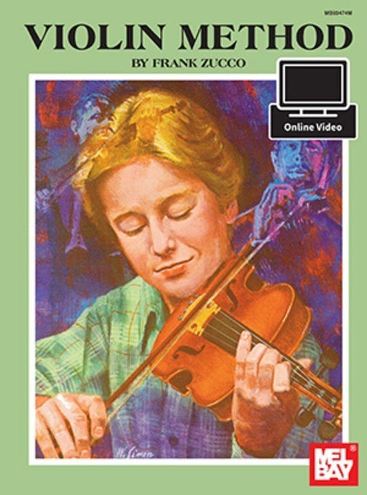 Violin Method Book by Frank Zucco - Mel Bay Publications, 108 Pages, Includes Online Video Access