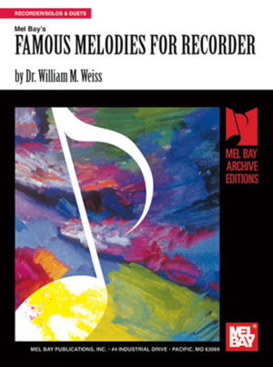 Famous Melodies For Recorder (Softcover Book)