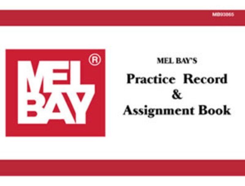 Mel Bay Practice Record & Assignment Book - 32 Pages for Lesson Tracking and Evaluations