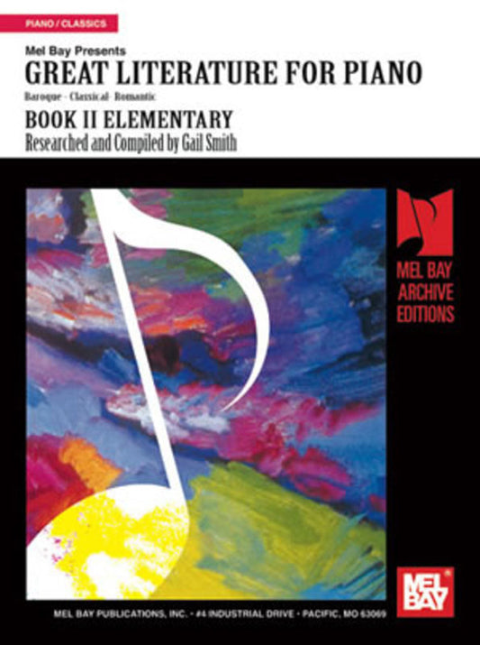 Great Literature For Piano Book 2 Elementary (Softcover Book)