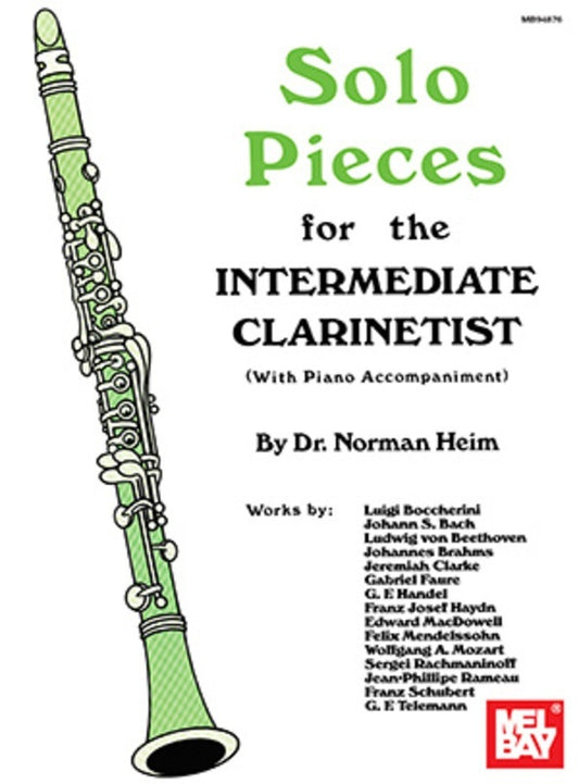 Solo Pieces For The Intermediate Clarinetist (Softcover Book)