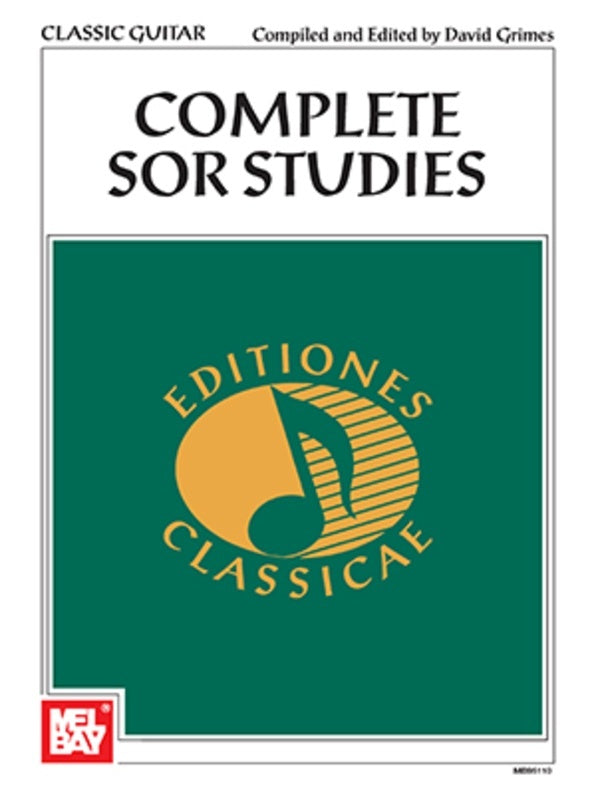 Complete Sor Studies For Guitar (Softcover Book)