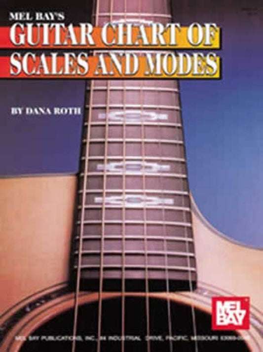 Guitar Scales and Modes Chart by Dana Roth, Mel Bay Publications, 4 Pages
