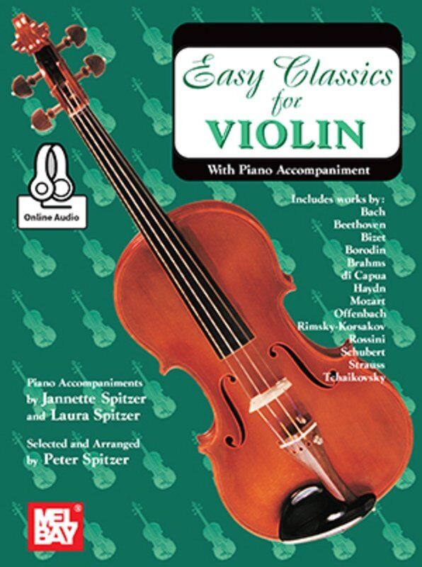 Easy Classics for Violin with Piano Accompaniment Book
