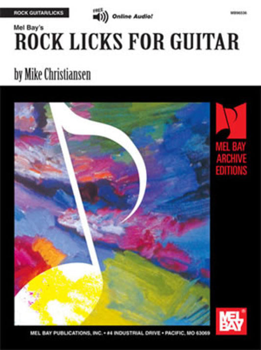 Rock Licks For Guitar (Softcover Book/Online Audio) Book