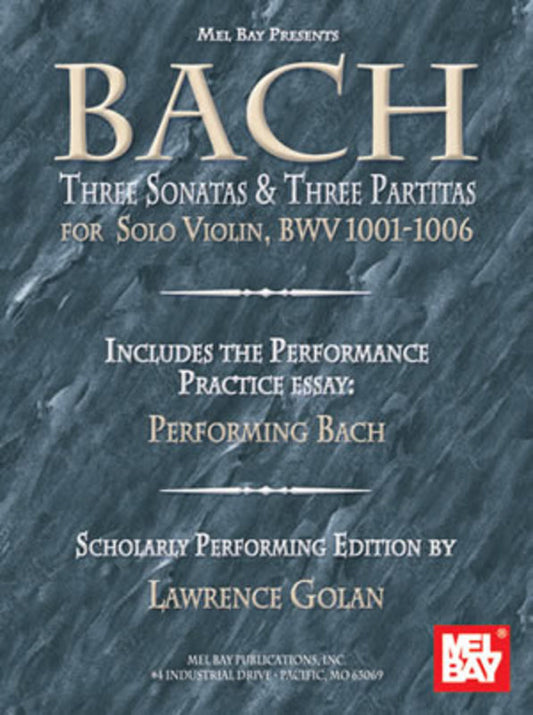 Bach Three Sonatas And Three Partitas Solo Violin (Softcover Book)
