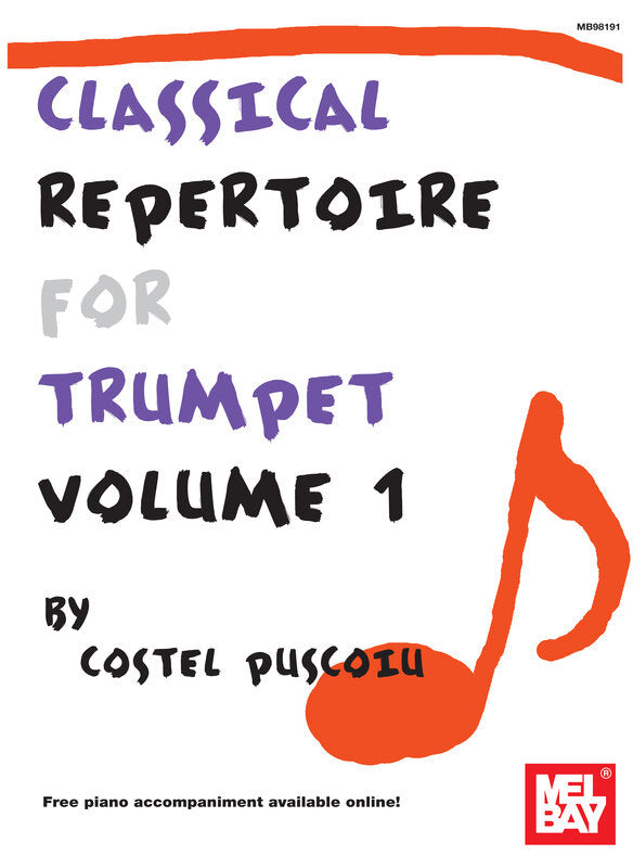 Classical Repertoire For Trumpet Vol 1 (Softcover Book/Online Media) Book