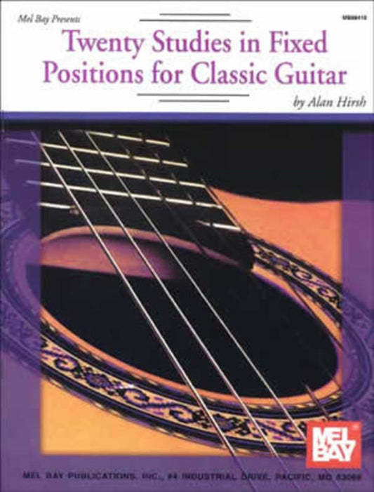 Twenty Studies In Fixed Positions For Classic Guitar (Softcover Book)
