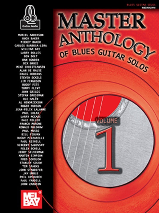 Master Anthology Of Blues Guitar Solos Vol 1 Book/Oa (Softcover Book/Online Audio) Book