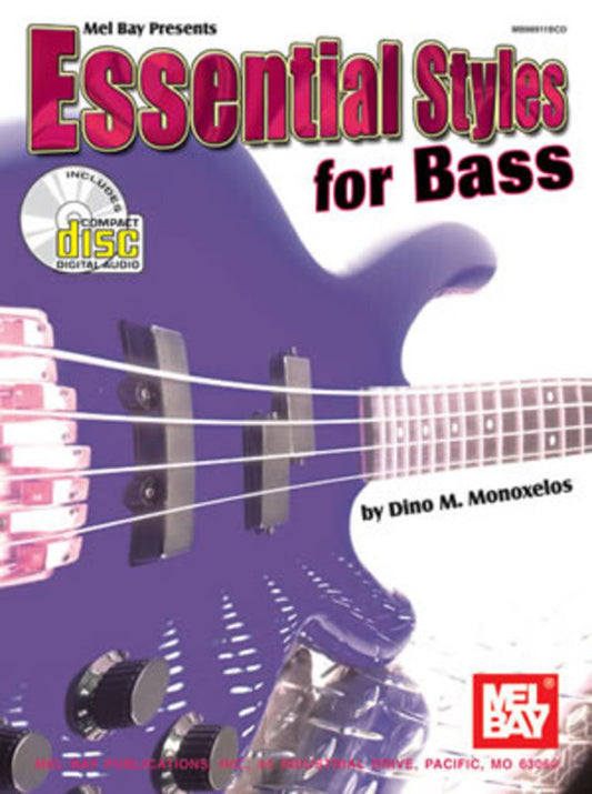 Essential Styles For Bass Book/CD Book