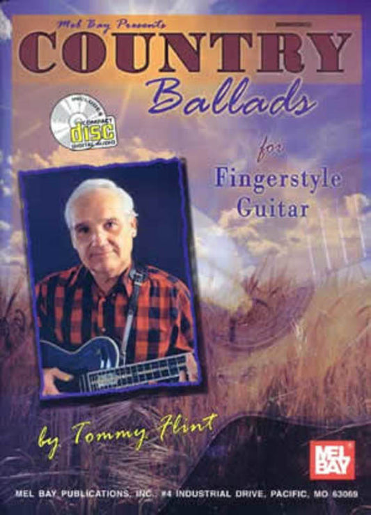 Country Ballads For Fingerstyle Guitar Softcover Book/CD