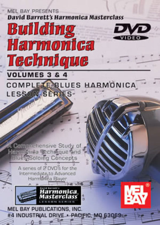 Building Harmonica Technique Vol 3 And 4 DVD (DVD Only)