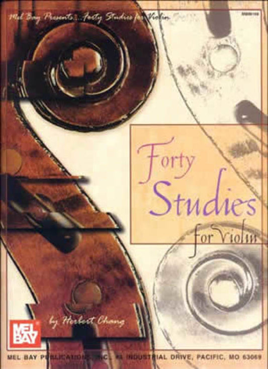 Forty Studies For Violin (Softcover Book)