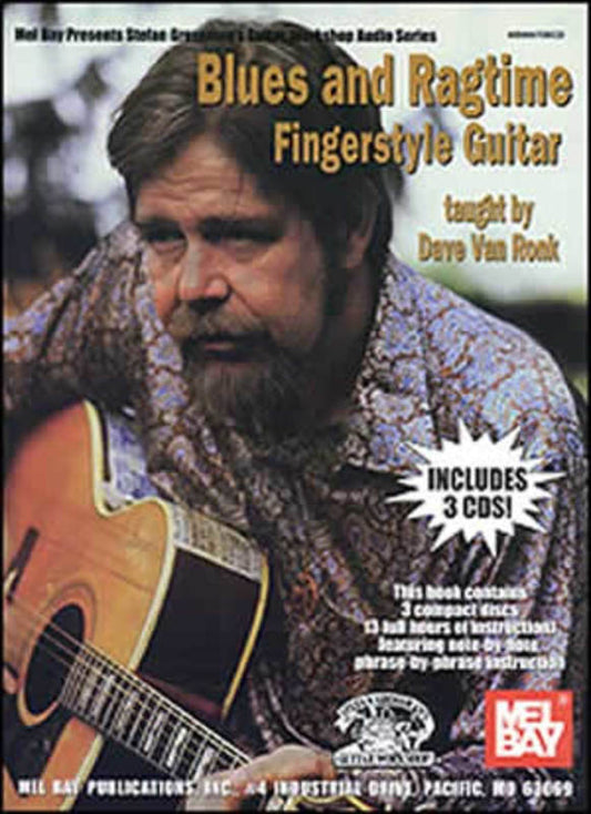 Blues And Ragtime Fingerstyle Guitar Softcover Book/CD