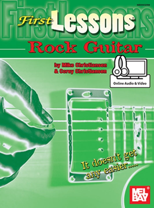 First Lessons Rock Guitar Book/Oa/Ov (Softcover Book/Online Media) Book