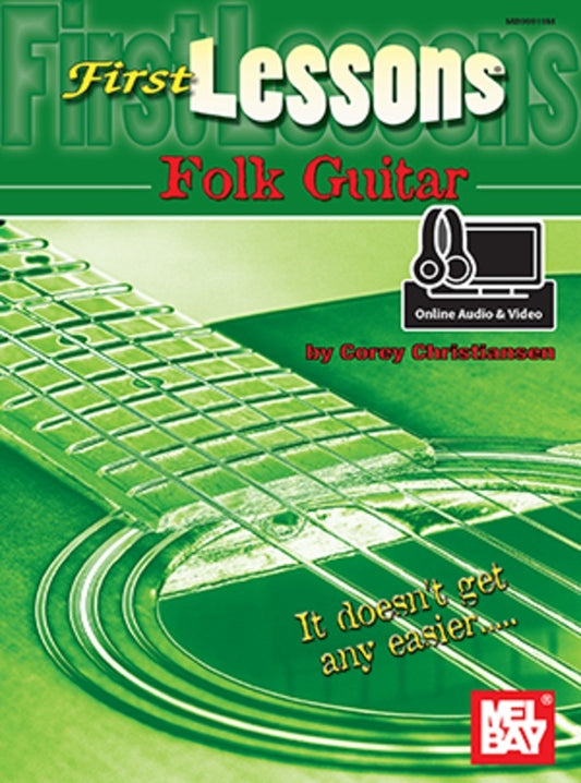 First Lessons Folk Guitar Book/Oa/Ov (Softcover Book/Online Media) Book