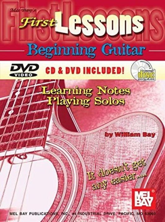 First Lessons Beginning Guitar Book/CD/DVD (Softcover Book/CD/DVD) Book