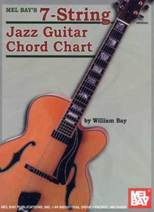 7-String Jazz Guitar Chord Chart (Chart Only) Book