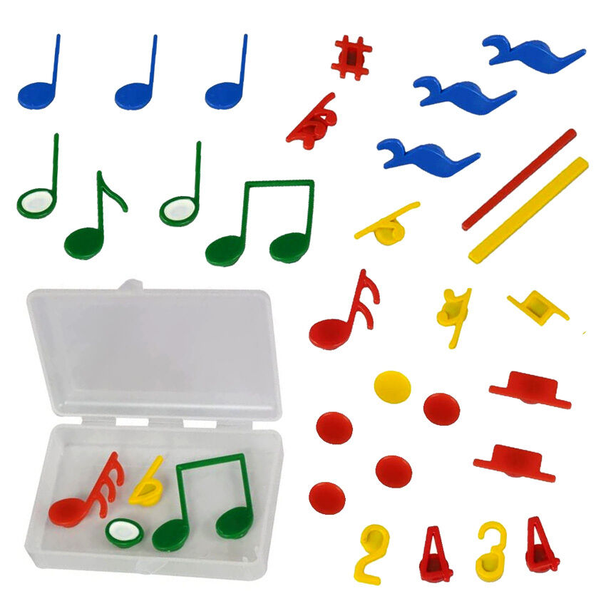 Maxtone Magnetic Music Teaching Board with 33 Magnetic Symbols for Music Education — view 2