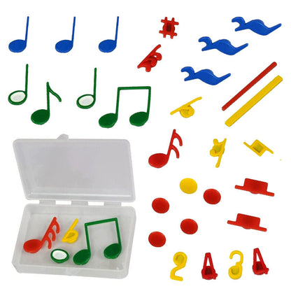 Maxtone Magnetic Music Teaching Board with 33 Magnetic Symbols for Music Education — view 2
