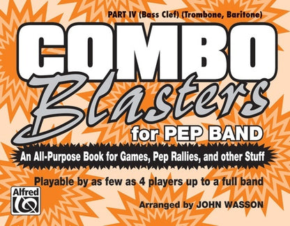 Combo Blasters For Pep Band Marching Band Part 4 Bass Clef