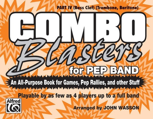 Combo Blasters For Pep Band Marching Band Part 4 Bass Clef