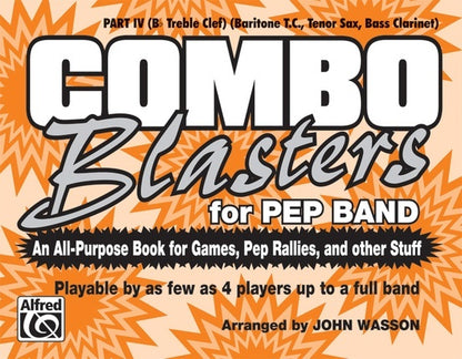 Combo Blasters For Pep Band Marching Band Part 4 Bb Treble