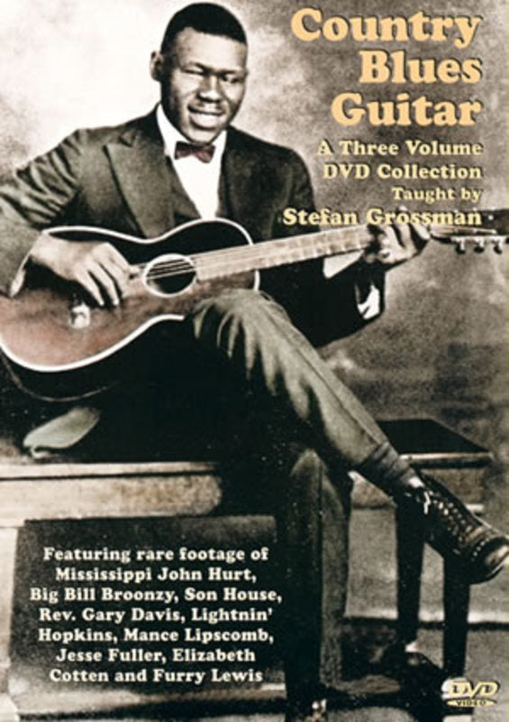 Country Blues Guitar 3 Volume DVD Set (3-DVD Set) Book