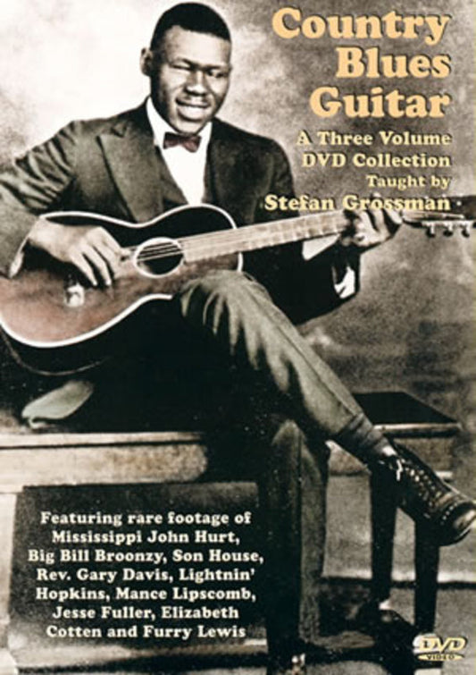 Country Blues Guitar 3 Volume DVD Set (3-DVD Set) Book