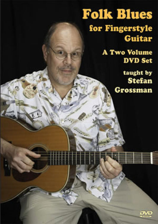 Folk Blues For Fingerstyle Guitar (2-DVD Set) Book