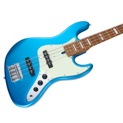 MOOER MBJ410 Electric Bass Guitar Jazz Style Metal Blue — view 3