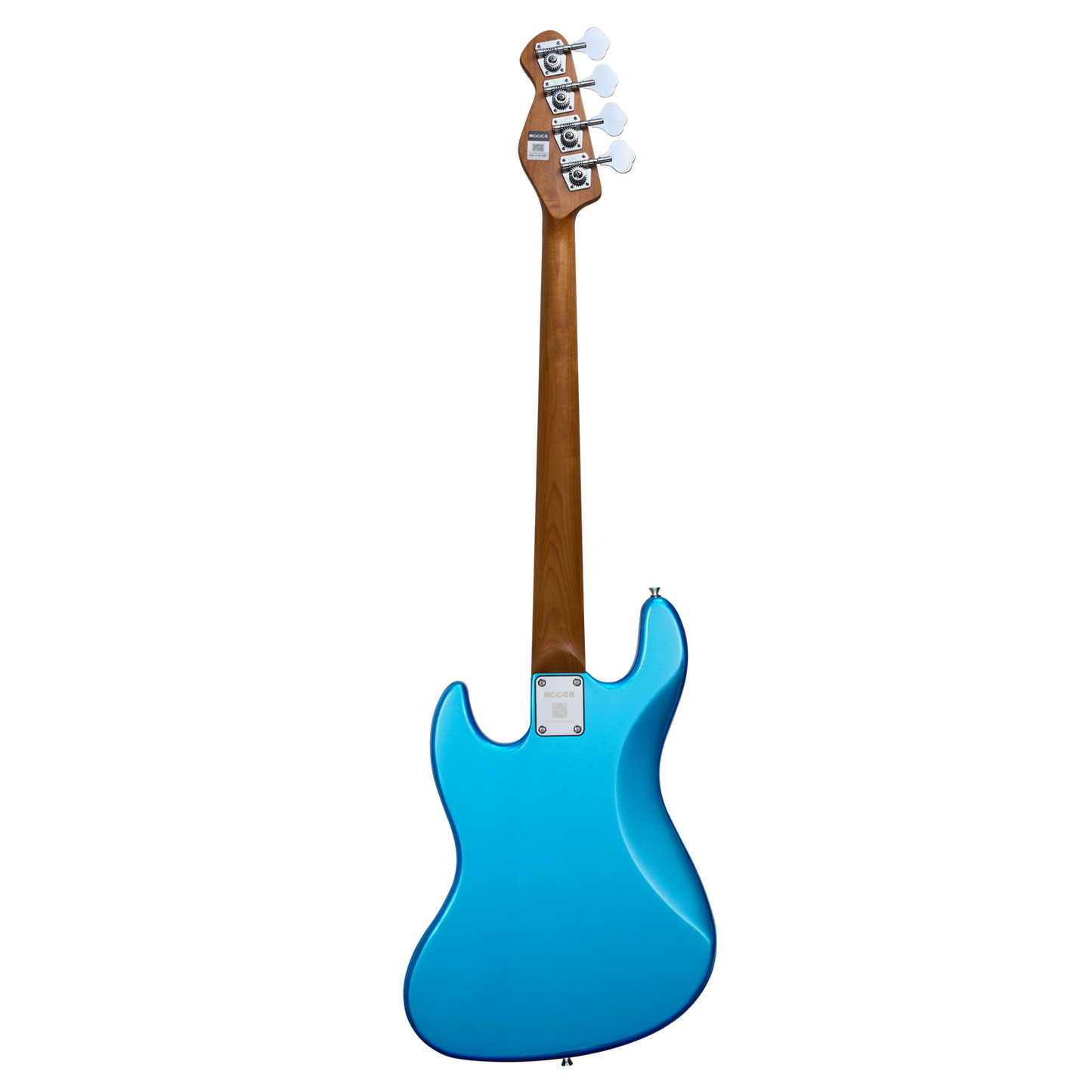 MOOER MBJ410 Electric Bass Guitar Jazz Style Metal Blue — view 2