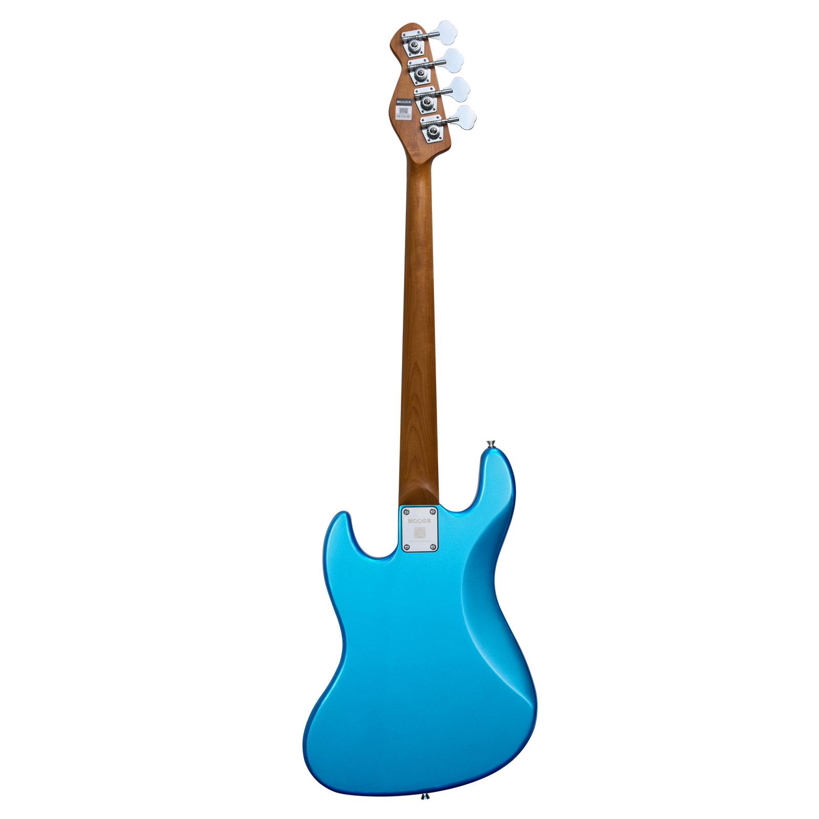 MOOER MBJ410 Electric Bass Guitar Jazz Style Metal Blue — view 2