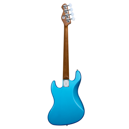 MOOER MBJ410 Electric Bass Guitar Jazz Style Metal Blue — view 2