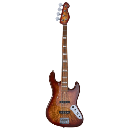 MOOER MBJ410 J Bass-Style Electric Bass Guitar - Red Burst