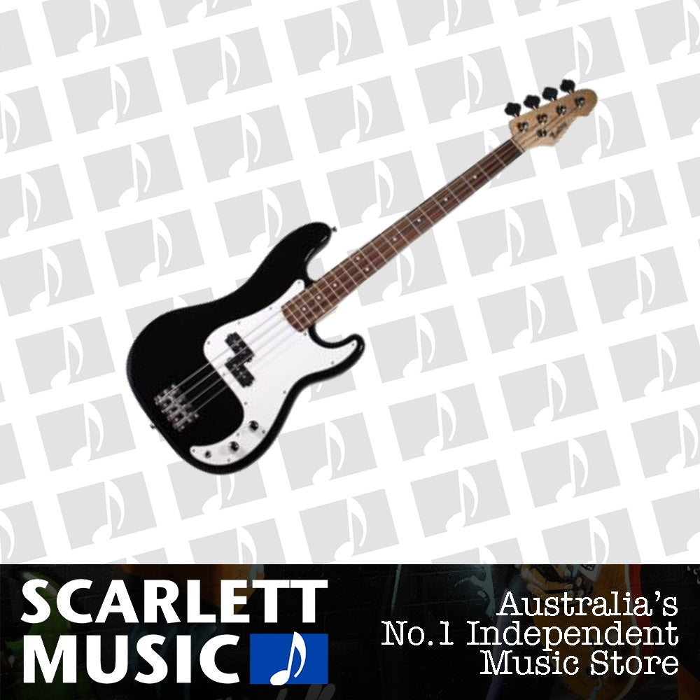 Monterey MBP-200BLK Bass Guitar Black w/ Gigbag — view 2