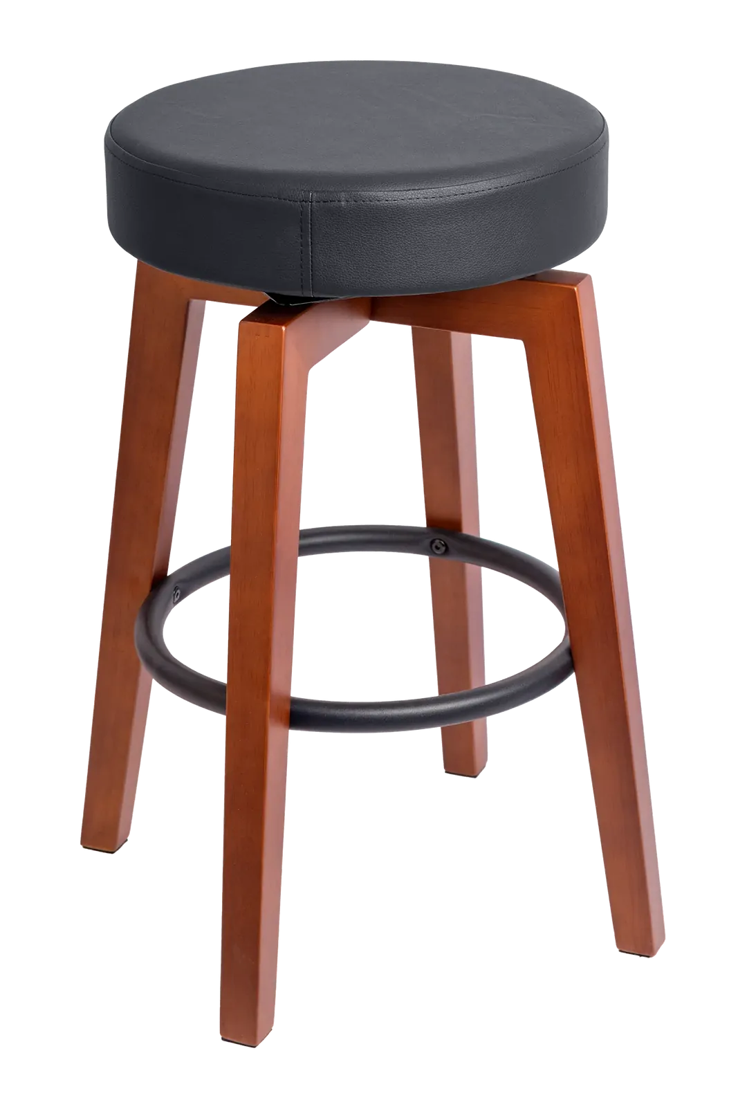 Xtreme Pro Musicians Stool with Foam Padded Swivel Seat and Wooden Legs
