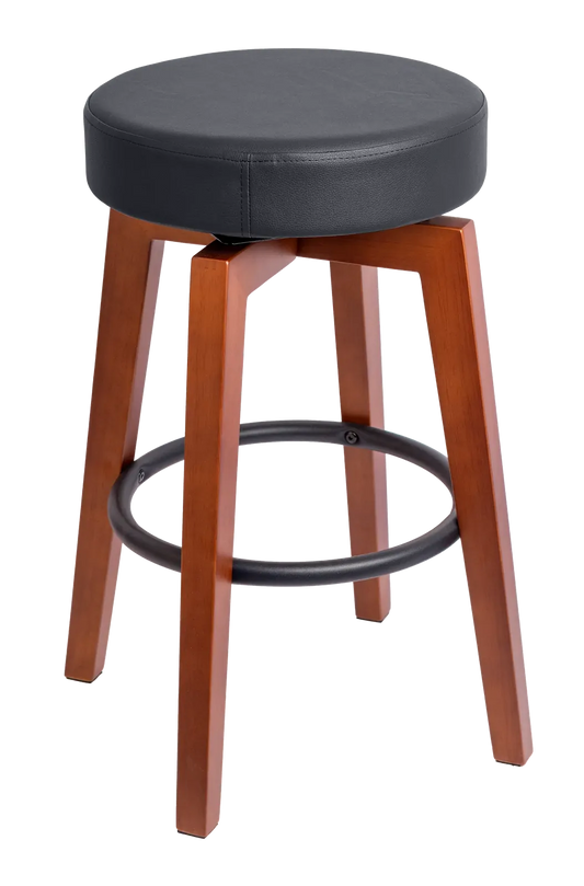 Xtreme Pro Musicians Stool with Foam Padded Swivel Seat and Wooden Legs