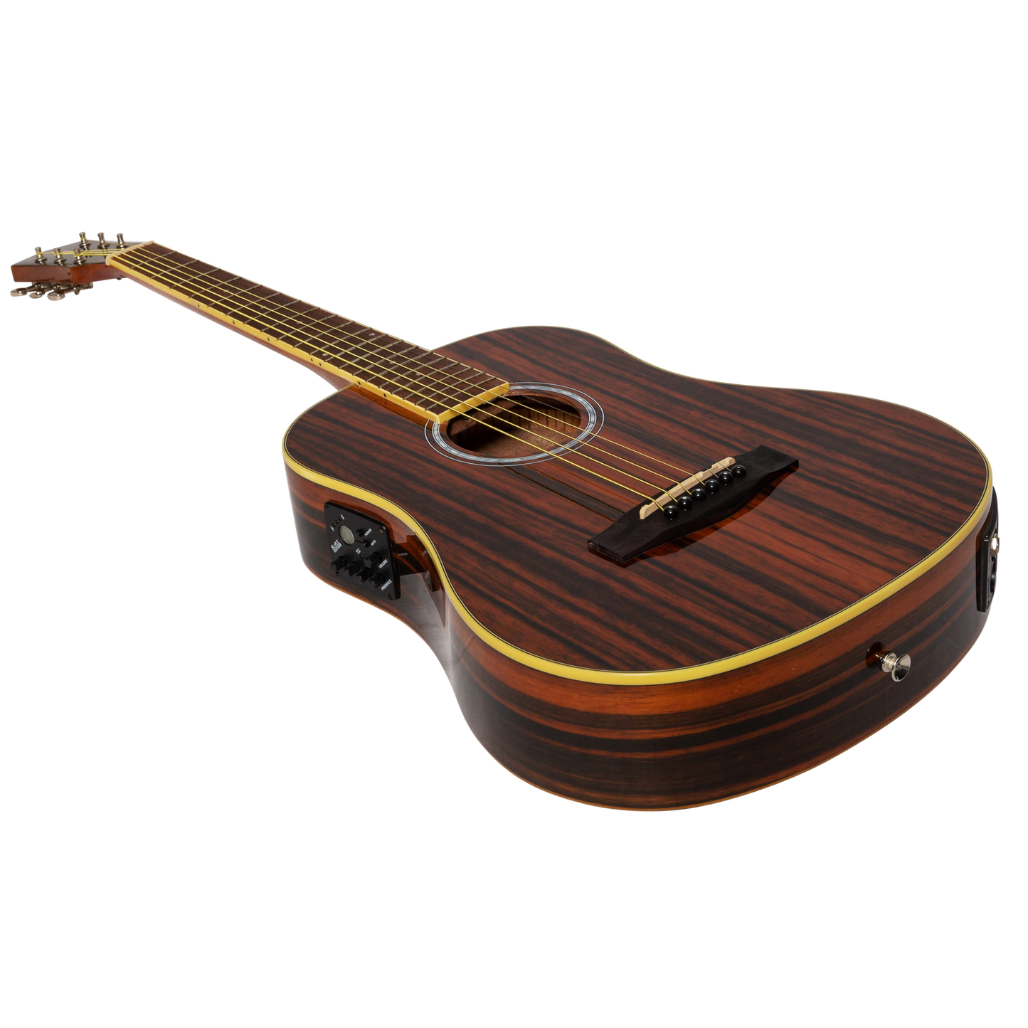 Martinez '51 Series' Acoustic-Electric Babe Traveller Guitar Amara Gloss Finish MBT-51G-AMA — view 3