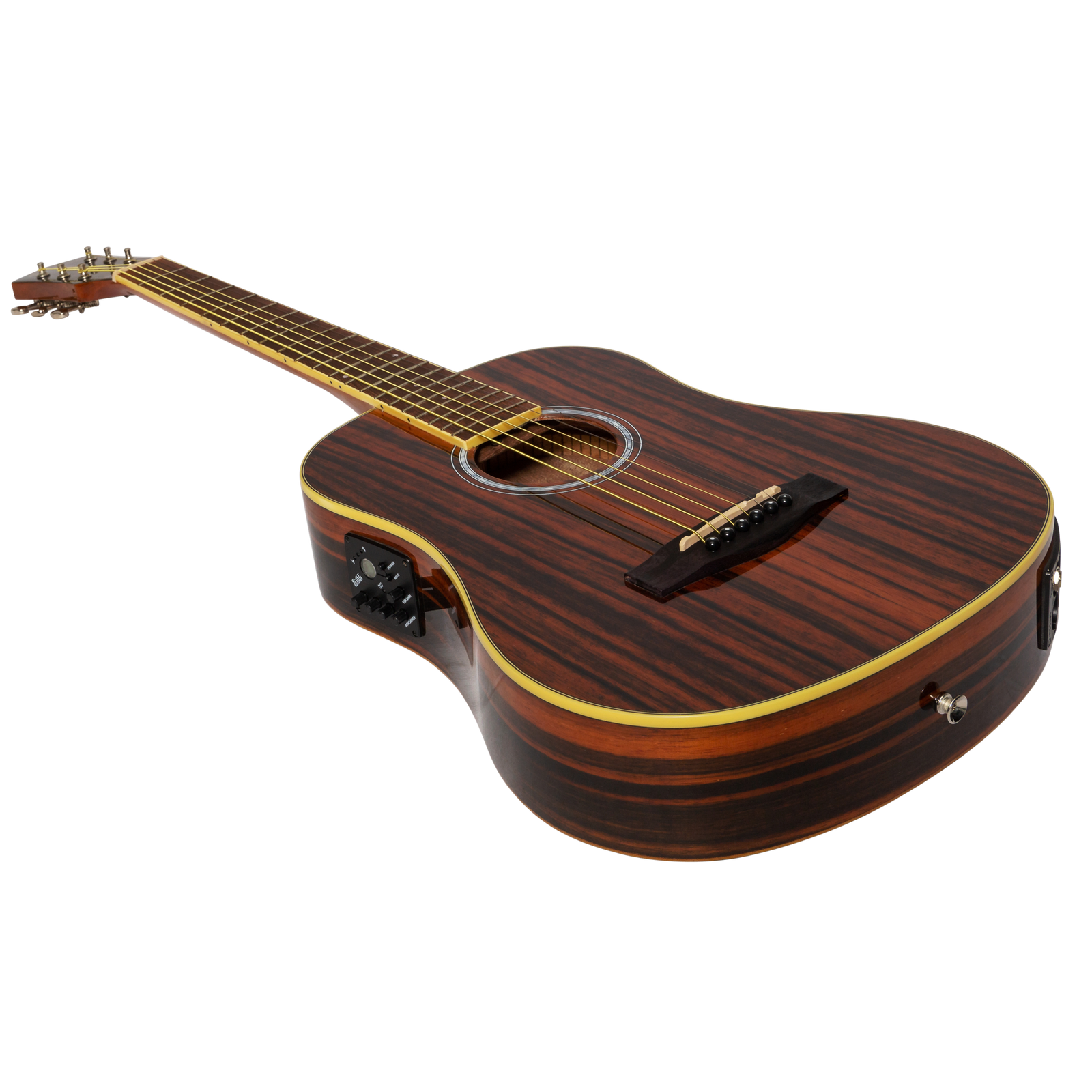 Martinez '51 Series' Acoustic-Electric Babe Traveller Guitar Amara Gloss Finish MBT-51G-AMA — view 3