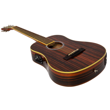 Martinez '51 Series' Acoustic-Electric Babe Traveller Guitar Amara Gloss Finish MBT-51G-AMA — view 3