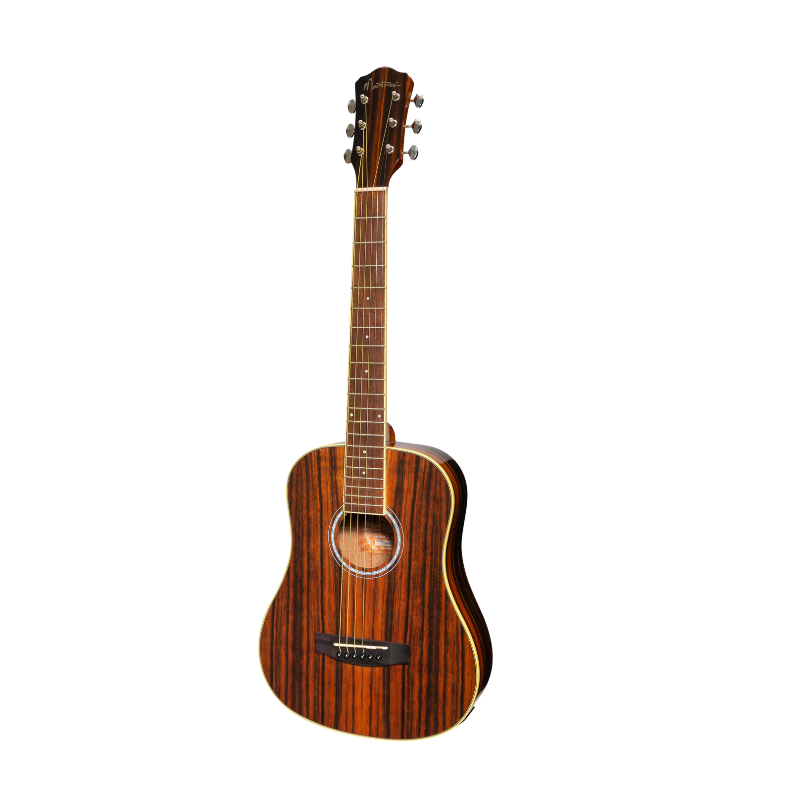 Martinez '51 Series' Acoustic-Electric Babe Traveller Guitar Amara Gloss Finish MBT-51G-AMA