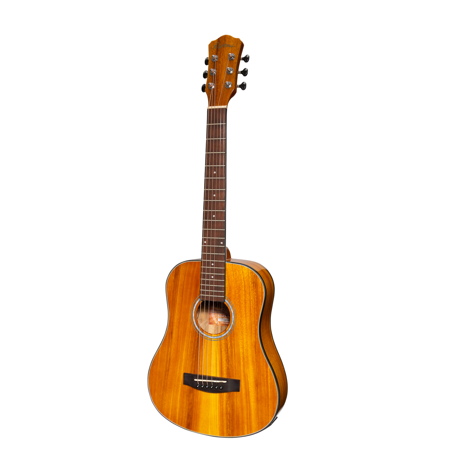Martinez 51 Series Acoustic-Electric Babe Traveller Guitar Koa Gloss Finish