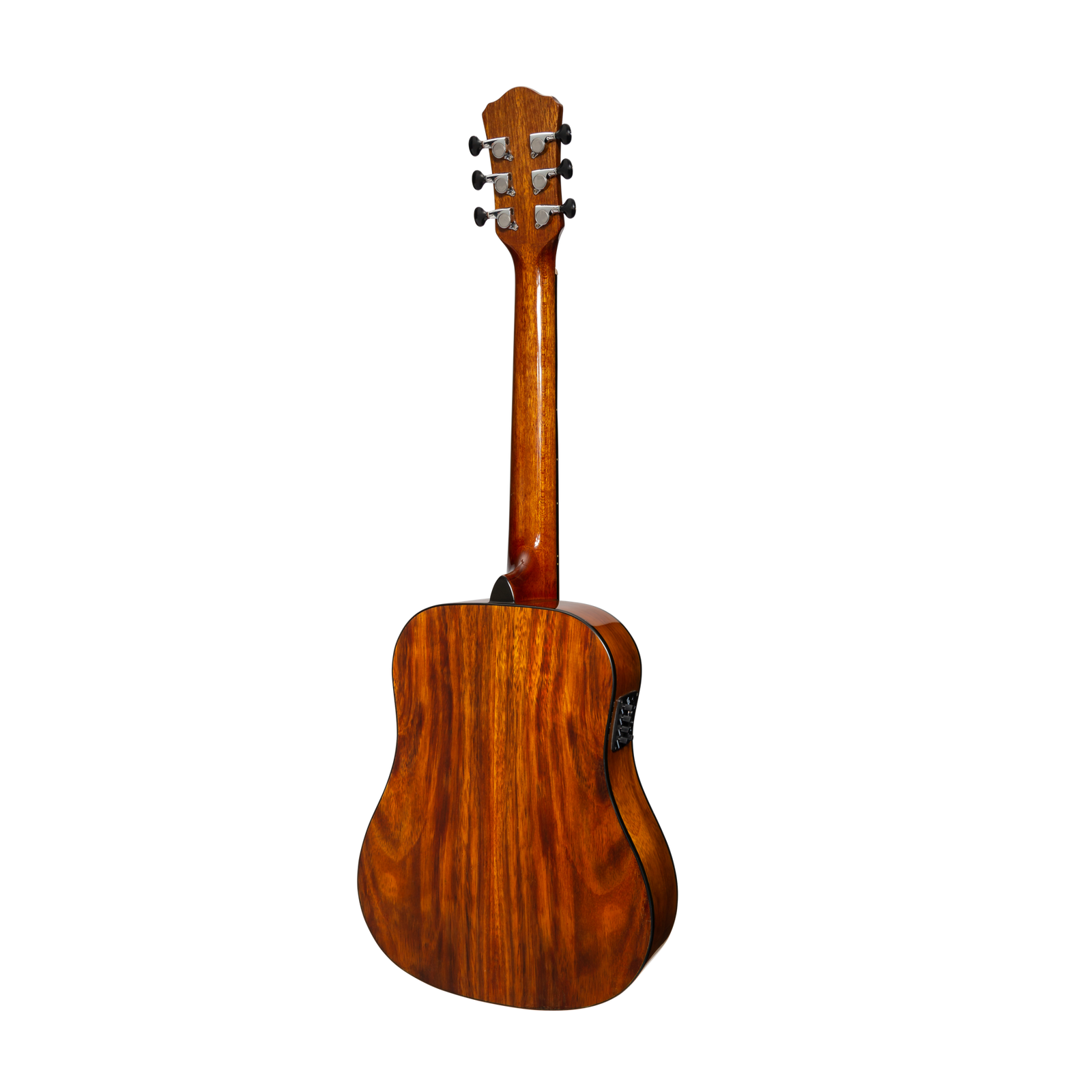 Martinez '51 Series' Acoustic-Electric Babe Traveller Guitar Teakwood Gloss Finish MBT-51G-TK — view 2