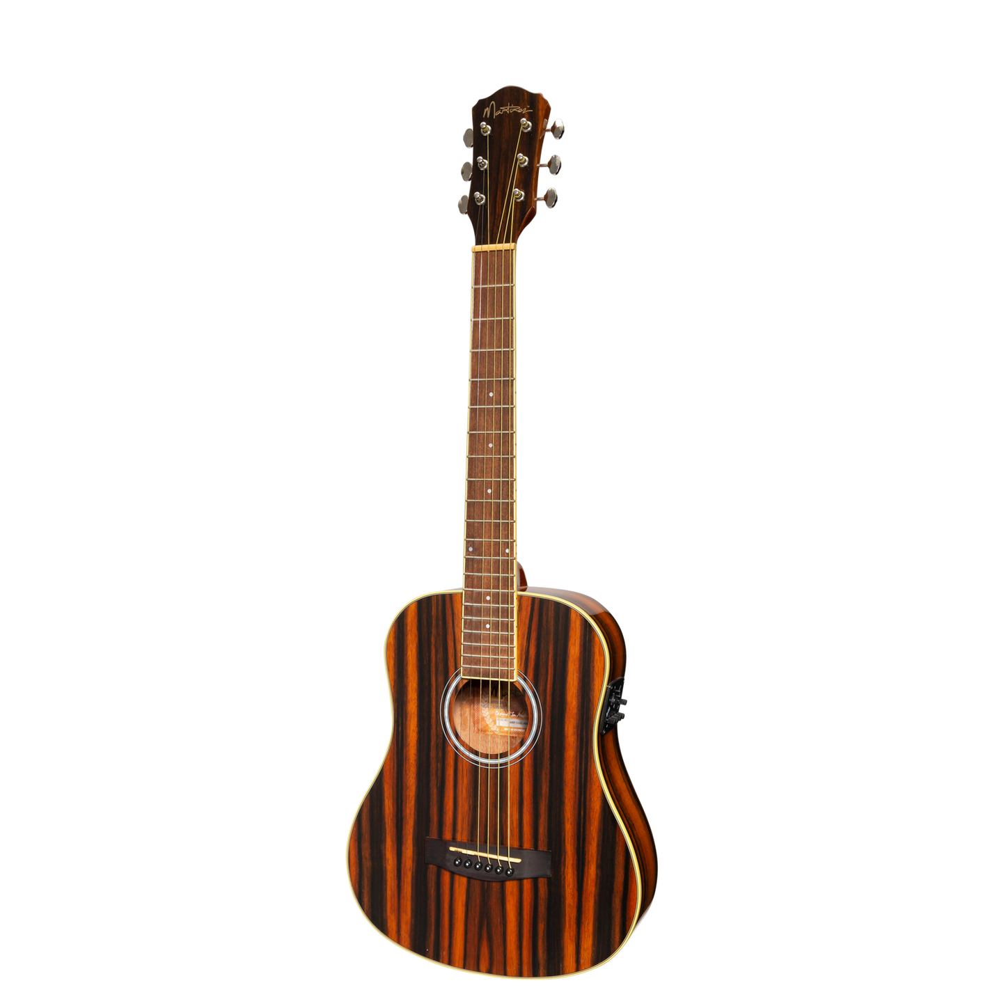 Martinez '51 Series' Left Handed Acoustic-Electric Babe Traveller Guitar Amara Gloss Finish